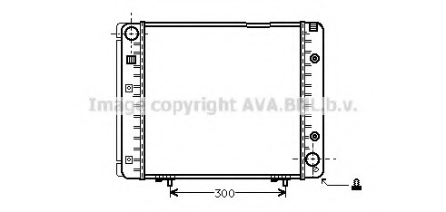 Radiator, racire motor MS2080 PRASCO - Radiator apa/piese