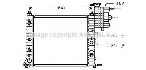 Radiator, racire motor MS2243 PRASCO - Radiator apa/piese Radiator, racire motor MS2243 PRASCO - Radiator apa/piese