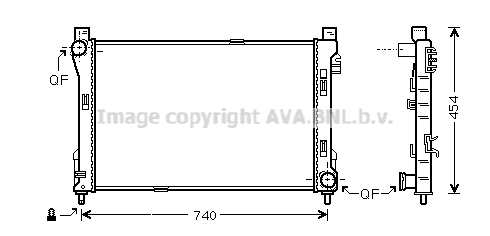 Radiator, racire motor MS2288 PRASCO - Radiator apa/piese Radiator, racire motor MS2288 PRASCO - Radiator apa/piese