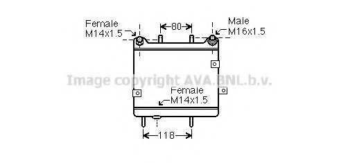 Radiator ulei, ulei motor MS3540 PRASCO - Radiator ulei Radiator ulei, ulei motor MS3540 PRASCO - Radiator ulei
