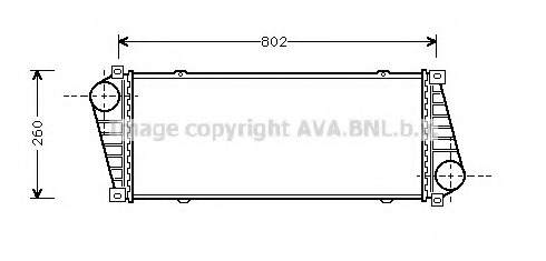 Intercooler, compresor MS4217 PRASCO - Turbocompressor Intercooler, compresor MS4217 PRASCO - Turbocompressor