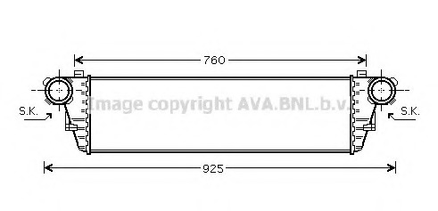 Intercooler, compresor MS4297 PRASCO - Turbocompressor Intercooler, compresor MS4297 PRASCO - Turbocompressor