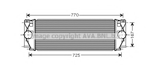 Intercooler, compresor MS4396 PRASCO - Admisie aer motor