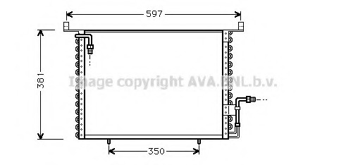 Condensator, climatizare MS5194 PRASCO - Radiator clima Condensator, climatizare MS5194 PRASCO - Radiator clima