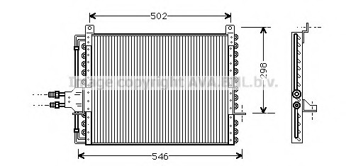 Condensator, climatizare MS5205 PRASCO - Radiator clima Condensator, climatizare MS5205 PRASCO - Radiator clima