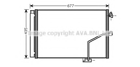 Condensator, climatizare MS5450 PRASCO - Radiator clima Condensator, climatizare MS5450 PRASCO - Radiator clima