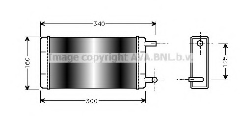 Schimbator caldura, incalzire habitaclu MS6108 PRASCO - Radiator incalzire interior Schimbator caldura, incalzire habitaclu MS6108 PRASCO - Radiator incalzire interior