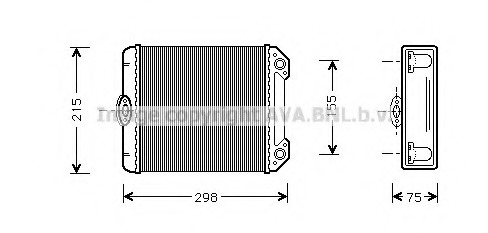 Schimbator caldura, incalzire habitaclu MS6172 PRASCO - Schimbator caldura Schimbator caldura, incalzire habitaclu MS6172 PRASCO - Schimbator caldura