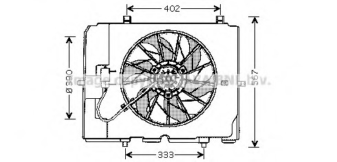 Ventilator, radiator MS7502 PRASCO - Ventilator radiator