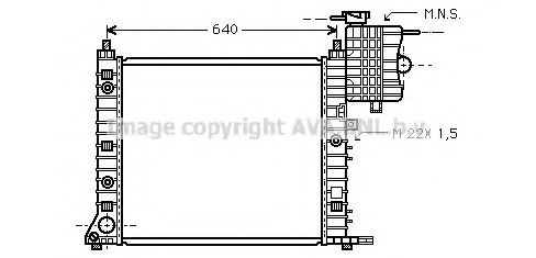Radiator, racire motor MSA2216 PRASCO - Radiator apa/piese Radiator, racire motor MSA2216 PRASCO - Radiator apa/piese