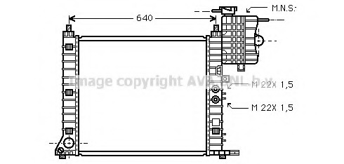 Radiator, racire motor MSA2218 PRASCO - Radiator apa/piese Radiator, racire motor MSA2218 PRASCO - Radiator apa/piese