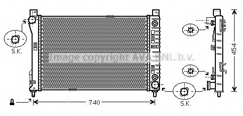 Radiator, racire motor MSA2286 PRASCO - Radiator apa/piese Radiator, racire motor MSA2286 PRASCO - Radiator apa/piese