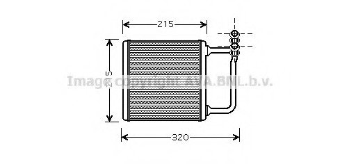 Schimbator caldura, incalzire habitaclu MSA6451 PRASCO - Schimbator caldura