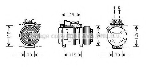 Compresor, climatizare MSK087 PRASCO - Compresor/piese Compresor, climatizare MSK087 PRASCO - Compresor/piese
