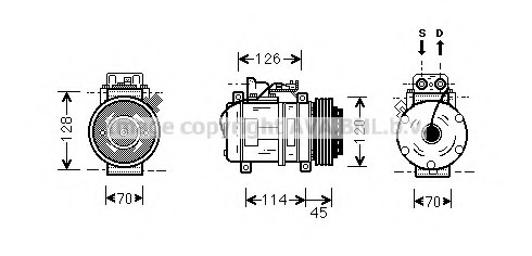 Compresor, climatizare MSK278 PRASCO - Compresor/piese Compresor, climatizare MSK278 PRASCO - Compresor/piese