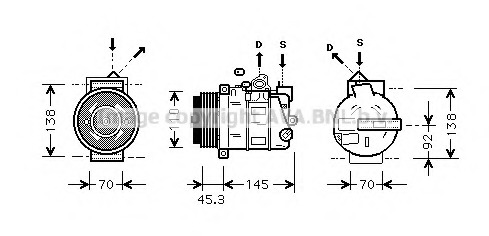 Compresor, climatizare MSK389 PRASCO - Compresor/piese Compresor, climatizare MSK389 PRASCO - Compresor/piese