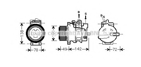 Compresor, climatizare MSK566 PRASCO - Compresor/piese Compresor, climatizare MSK566 PRASCO - Compresor/piese