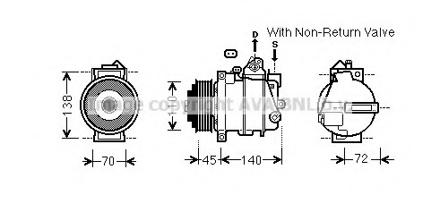 Compresor, climatizare MSK568 PRASCO - Compresor/piese Compresor, climatizare MSK568 PRASCO - Compresor/piese