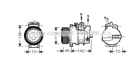 Compresor, climatizare MSK570 PRASCO - Compresor/piese Compresor, climatizare MSK570 PRASCO - Compresor/piese