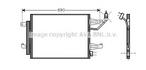 Condensator, climatizare MT5177 PRASCO - Radiator clima Condensator, climatizare MT5177 PRASCO - Radiator clima