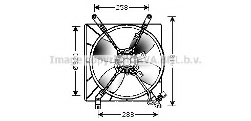 Ventilator, radiator MT7510 PRASCO - Gmv (electroventilator )