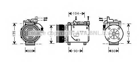 Compresor, climatizare MTK038 PRASCO - Compresor/piese Compresor, climatizare MTK038 PRASCO - Compresor/piese