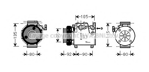 Compresor, climatizare MTK166 PRASCO - Compresor/piese Compresor, climatizare MTK166 PRASCO - Compresor/piese