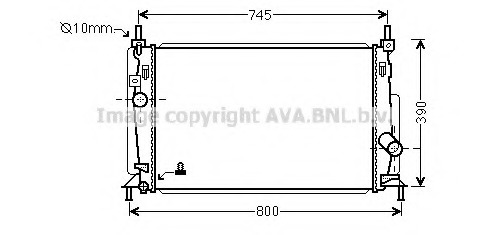 Radiator, racire motor MZ2237 PRASCO - Radiator apa/piese Radiator, racire motor MZ2237 PRASCO - Radiator apa/piese