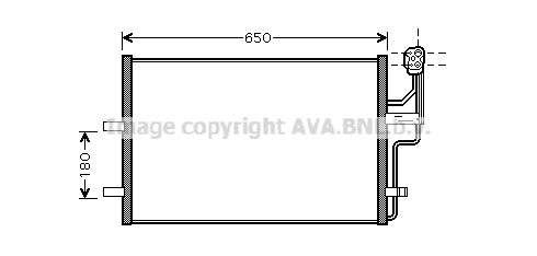 Condensator, climatizare MZ5186 PRASCO - Radiator clima Condensator, climatizare MZ5186 PRASCO - Radiator clima