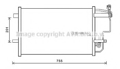Condensator, climatizare MZ5242 PRASCO - Radiator clima Condensator, climatizare MZ5242 PRASCO - Radiator clima
