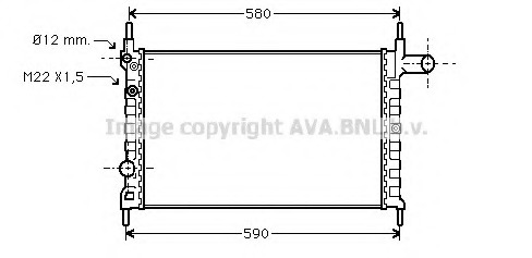 Radiator, racire motor OL2150 PRASCO - Radiator apa/piese Radiator, racire motor OL2150 PRASCO - Radiator apa/piese