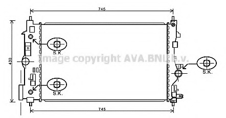 Radiator, racire motor OL2546 PRASCO - Radiator apa/piese Radiator, racire motor OL2546 PRASCO - Radiator apa/piese