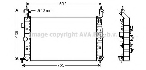 Radiator, racire motor OL2583 PRASCO - Radiator apa/piese Radiator, racire motor OL2583 PRASCO - Radiator apa/piese