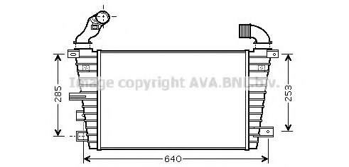 Intercooler, compresor OL4416 PRASCO - Turbocompressor Intercooler, compresor OL4416 PRASCO - Turbocompressor