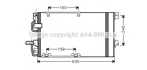 Condensator, climatizare OL5326 PRASCO - Radiator clima Condensator, climatizare OL5326 PRASCO - Radiator clima