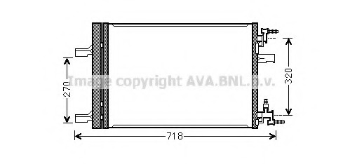 Condensator, climatizare OL5500 PRASCO - Radiator clima Condensator, climatizare OL5500 PRASCO - Radiator clima
