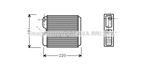 Schimbator caldura, incalzire habitaclu OL6240 PRASCO - Schimbator caldura Schimbator caldura, incalzire habitaclu OL6240 PRASCO - Schimbator caldura