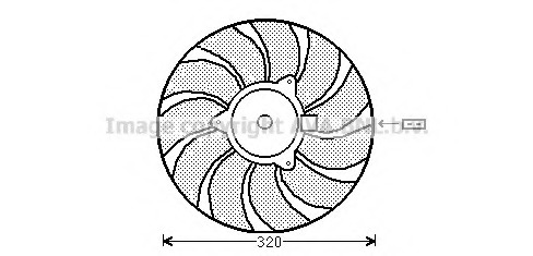 Ventilator, radiator OL7540 PRASCO - Gmv (electroventilator ) Ventilator, radiator OL7540 PRASCO - Gmv (electroventilator )