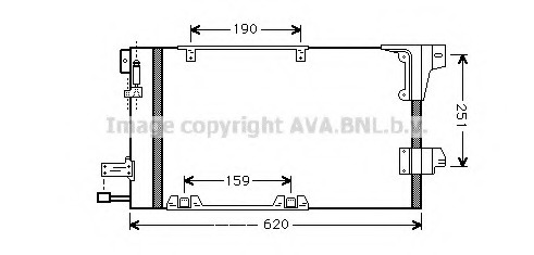 Condensator, climatizare OLA5251 PRASCO - Radiator clima Condensator, climatizare OLA5251 PRASCO - Radiator clima