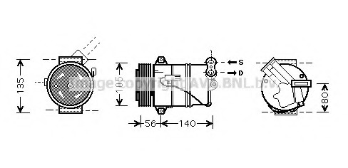 Compresor, climatizare OLAK429 PRASCO - Compresor/piese Compresor, climatizare OLAK429 PRASCO - Compresor/piese