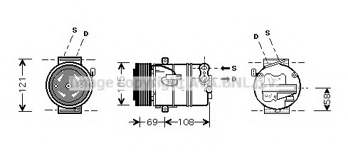 Compresor, climatizare OLAK430 PRASCO - Compresor/piese Compresor, climatizare OLAK430 PRASCO - Compresor/piese