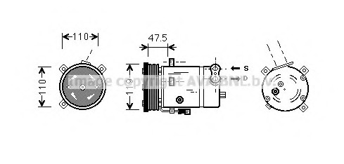 Compresor, climatizare OLK277 PRASCO - Compresor/piese Compresor, climatizare OLK277 PRASCO - Compresor/piese
