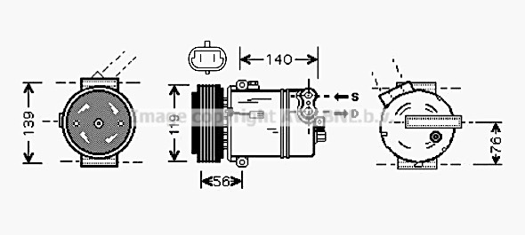 Compresor, climatizare OLK463 PRASCO - Compresor/piese Compresor, climatizare OLK463 PRASCO - Compresor/piese