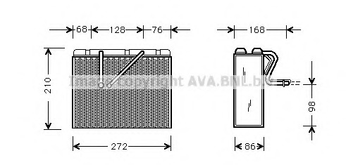 evaporator,aer conditionat OLV301 PRASCO - Vaporizator evaporator,aer conditionat OLV301 PRASCO - Vaporizator