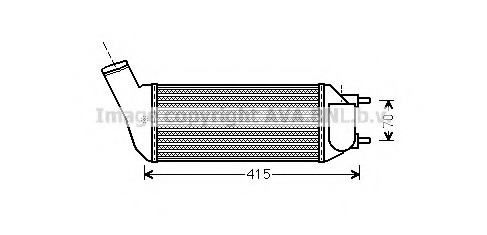 Intercooler, compresor PE4341 PRASCO - Turbocompressor Intercooler, compresor PE4341 PRASCO - Turbocompressor