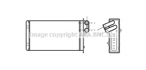 Schimbator caldura, incalzire habitaclu PE6118 PRASCO - Radiator incalzire interior