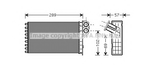 Schimbator caldura, incalzire habitaclu PE6226 PRASCO - Schimbator caldura Schimbator caldura, incalzire habitaclu PE6226 PRASCO - Schimbator caldura