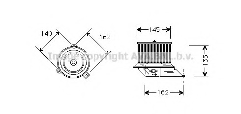 Electromotor, ventilatie interioara PE7509 PRASCO - Motor ventilator/piese Electromotor, ventilatie interioara PE7509 PRASCO - Motor ventilator/piese