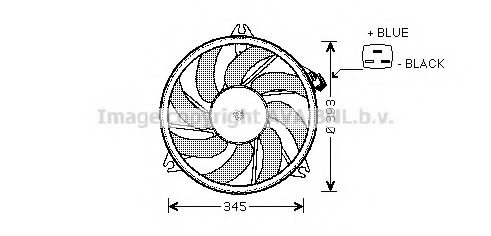 Ventilator, radiator PE7524 PRASCO - Ventilator radiator