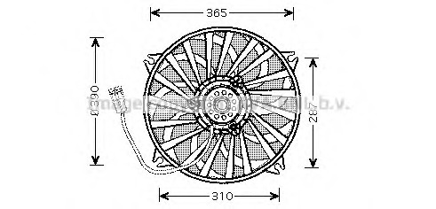 Ventilator, radiator PE7529 PRASCO - Gmv (electroventilator ) Ventilator, radiator PE7529 PRASCO - Gmv (electroventilator )